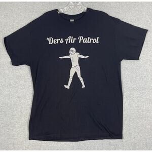 'Ders Air Patrol Football‎ T Shirt Size L Black